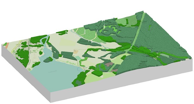Orthographic view using more naturalistic colours